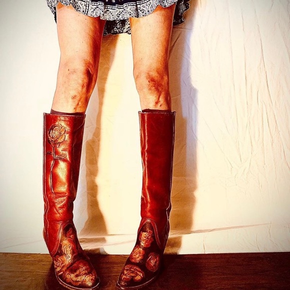 Vintage Fryes with Rose burn